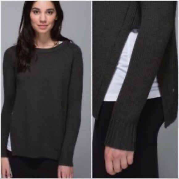 Lululemon Yin to You Knot Sweater Black Size Small